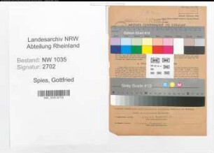 Entnazifizierung Gottfried Spies , geb. 28.04.1909 (Steiger)