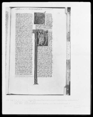 Heisterbacher Bibel — Initiale P (Aulus), darin Paulus, Folio 472recto