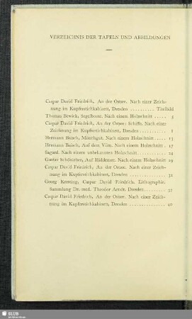 Verzeichnis Der Tafeln Und Abbildungen