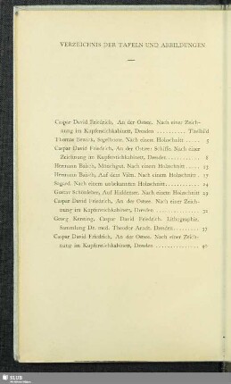 Verzeichnis Der Tafeln Und Abbildungen