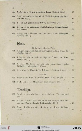 Textilien (Nr. 429-467)