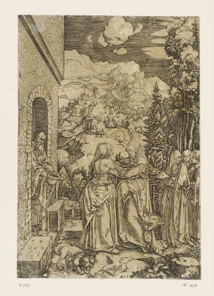 Heimsuchung, Blatt 8 der Folge "Marienleben"