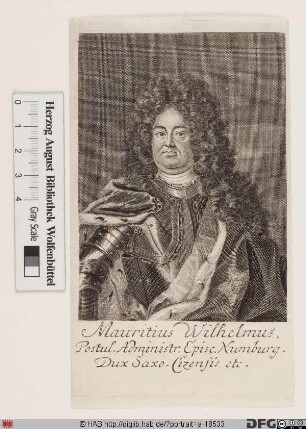 Bildnis Moritz Wilhelm, Herzog zu Sachsen-Zeitz (reg. 1681-1715)