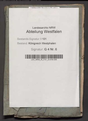 Anlagen zur Erläuterung des Etats über die sequestrierten Kaunitz-Rietbergischen Güter in Westphalen