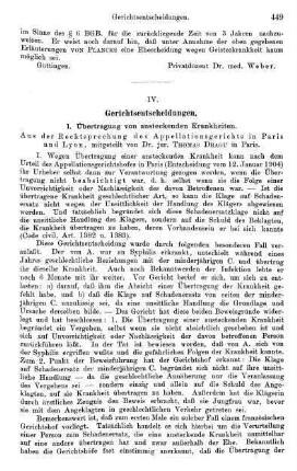 449-451, Übertragung von ansteckenden Krankheiten