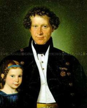 Hüttenmeister Ferdinand Zimmermann und seine Tochter Marie