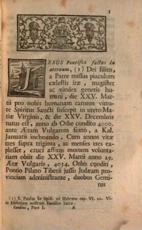 Vitae Pontificum Romanorum : Ex Antiquis Monumentis Descriptae, 1