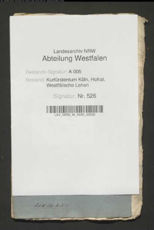 Belehnung des Henning von Rhede mit der Grafschaft Hörde usw.