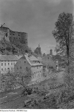 Bautzen. Blick auf die Spree und Stadt