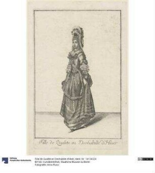 Fille de Qualité en Deshabillé d'Hiver