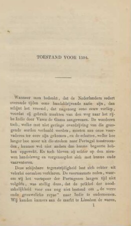 Toestand voor 1594