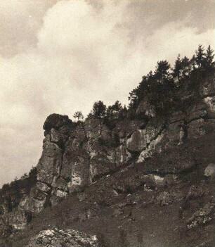 Oberfranken. Fränkischer Jura. Kalkfelsen bei Gößweinstein