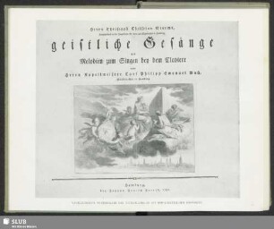 Verkleinerte Wiedergabe Des Titelbildes Zu Sturms Geistlichen Gesängen