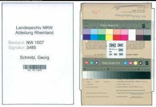 Entnazifizierung Georg Schmitz , geb. 15.05.1899 (Kaufm.Angestellter)