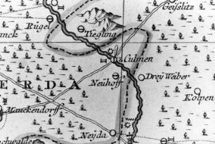 Lohsa-Weißkollm. Oberlausitzkarte, Schenk, 1759