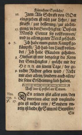 Auß der Epistel an Titum.