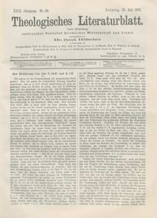 329-332 Zur Erklärung von Jes. 7, 14 ff. und 9, 1 ff.