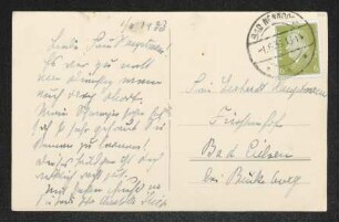 Brief von Charlotte Kiep an Margarete Hauptmann