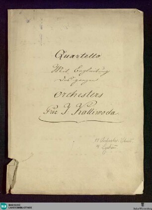 Die Bürgschaft. Excerpts - Don Mus.Ms. 854|1 : V (4), orch; StrK WoO 5.05/5