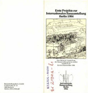 Flyer: Einladung Werkstatt-Ausstellung, erste IBA-Projekte