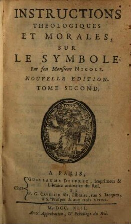 Instructions Theologiques Et Morales, Sur Le Symbole, 2