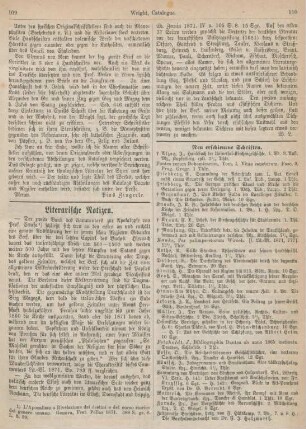109-112 Literarische Notizen