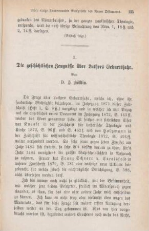 135-151 Die geschichtlichen Zeugnisse über Luthers Geburtsjahr