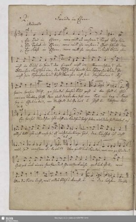 [No.] 2 Freude in Ehren: Ein Lied in Ehren