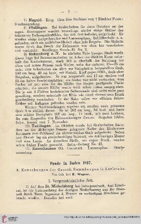 6: Funde in Baden 1897