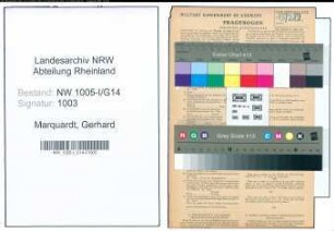 Entnazifizierung Gerhard Marquardt , geb. 09.07.1909 (Polizeibeamter)