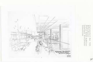 Botanisches Museum (Diplomarbeit bei Willy Kreuer): Perspektivische Ansicht