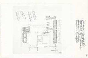 Jugendstrafanstalt, Berlin-Tegel (Diplomarbeit bei Willy Kreuer): Grundriss 1. Obergeschoss 1:200