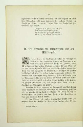 11. Die Franken am Niederrhein und am Mittelrhein