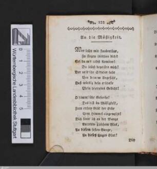 An die Mäßigkeit