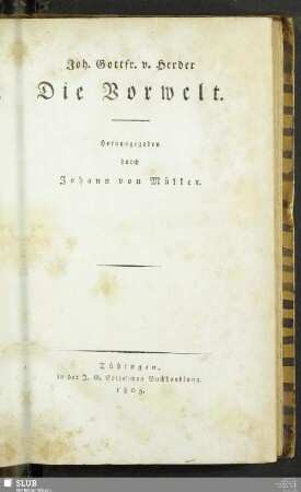 1: Die Vorwelt
