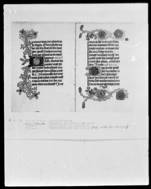 Gebetbuch der Prinzessin Sibylla von Kleve — Initiale D und Teilbordüre