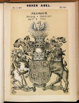 Taf. 350. Seymour Herzog v. Somerset. Dipl. 17. II. 1546.