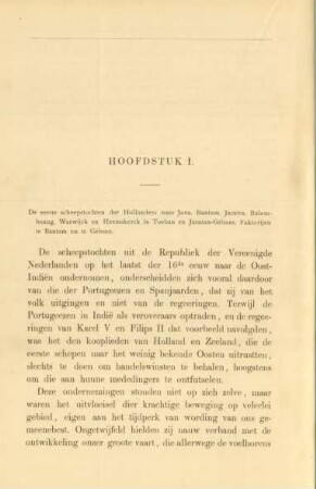 Hoofdstuk I. De eerste scheepstochten der Hollanders naar Java ...