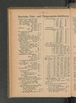 Deutsche Post- und Telegraphen-Gebühren