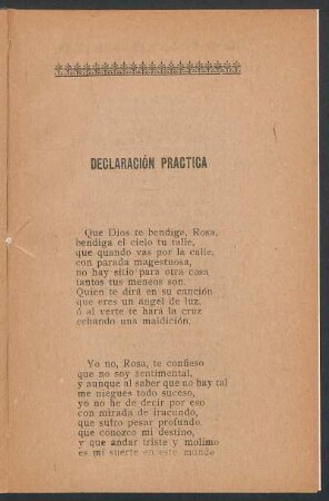 Declaración práctica