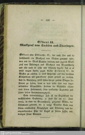 Ekbert II. Markgraf von Sachsen und Thüringen