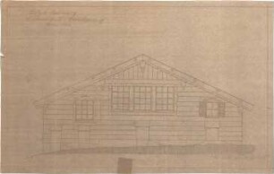Littmann, Max; Bocksberg; Stallgebäude und Bauernhaus - Stallgebäude - Hühnerstallerweiterung (Ansicht)