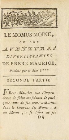 Seconde Partie