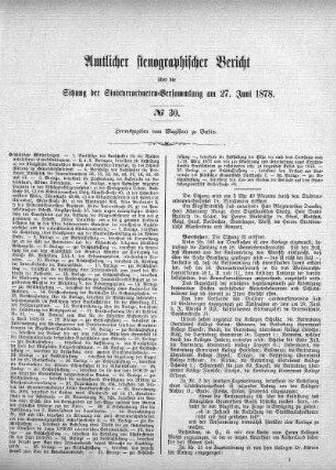 No 30, 27. Juni 1878