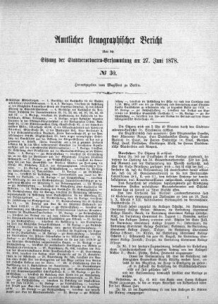 No 30, 27. Juni 1878