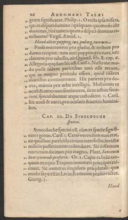 Cap. 10. De Synecdoche speciei.