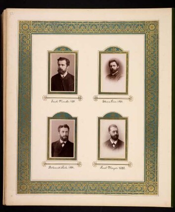 Erich Marcks. 1881, Ettore Pais. 1881, Behrendt Pick. 1881, Paul Meyer. 1882