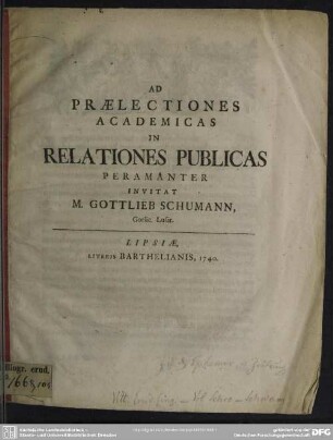 Ad Praelectiones Academicas In Relationes Publicas Peramanter Invitat