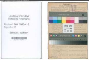 Entnazifizierung Wilhelm Scheuer , geb. 18.11.1900 (Feuerwehrmann)