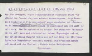 48 Kriegsnachrichten 28. Juni 1915